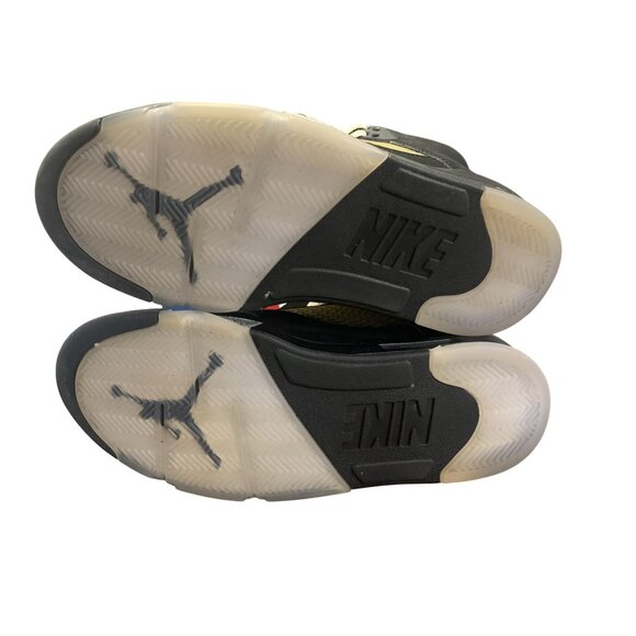 Air Jordan 5 OG Metallic Black/Metallic Silver Size 9.5 W/ Box & Extra Laces - Picture 4 of 6